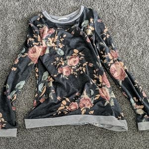 Long sleeve floral shirt